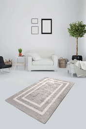 Conceptum Alfombra de Pasillo Silver Multicolor 80 x 150 cm